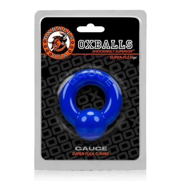 Male Sex Toys Oxballs Oxballs Gauge Cock Ring Police Blue Male Sex Toys Oxballs Oxballs Gauge Cock Ring Police Blue