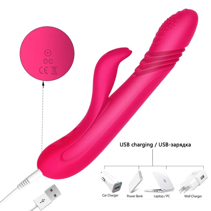 Own Pleasures Female Sex Toys 10 Speed Intelligent Heated Rabbit Rotating Dildo Vibrator
