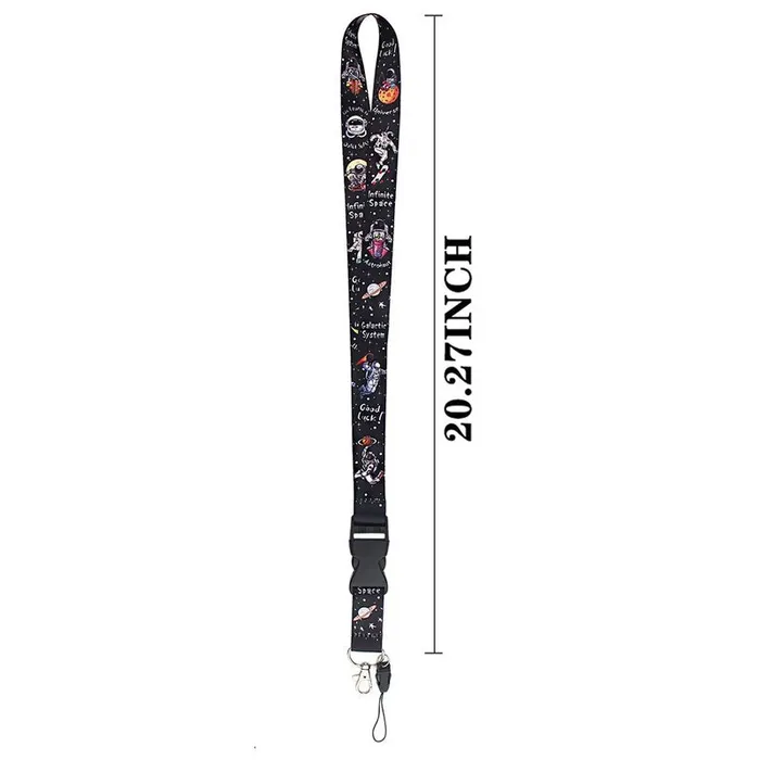 Anal Keyrings Space Universe Astronaut Keychain Phone Lanyard Cartoon Punk Neck Strap For Keys Id Card Mobile Lanyards House of Dasein