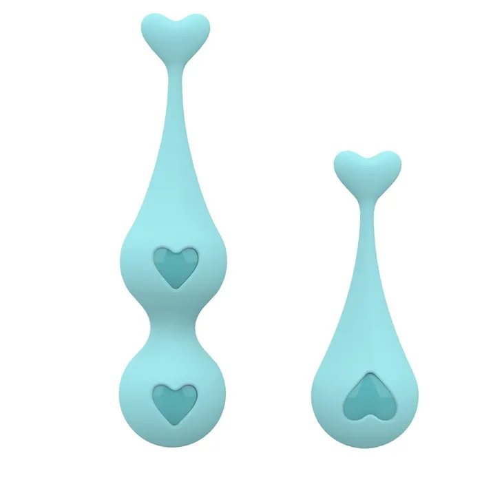 Female Sex Toys EVEs SECRETS Female Silicone Kegel Balls Elastic Womens Vagina Trainer With Hearts GSpot Massager