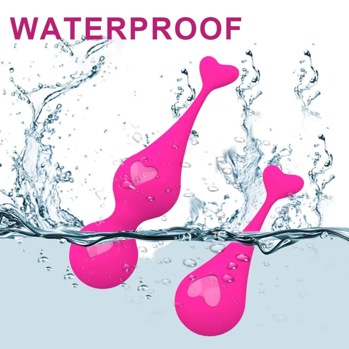 Female Sex Toys EVEs SECRETS Female Silicone Kegel Balls Elastic Womens Vagina Trainer With Hearts GSpot Massager