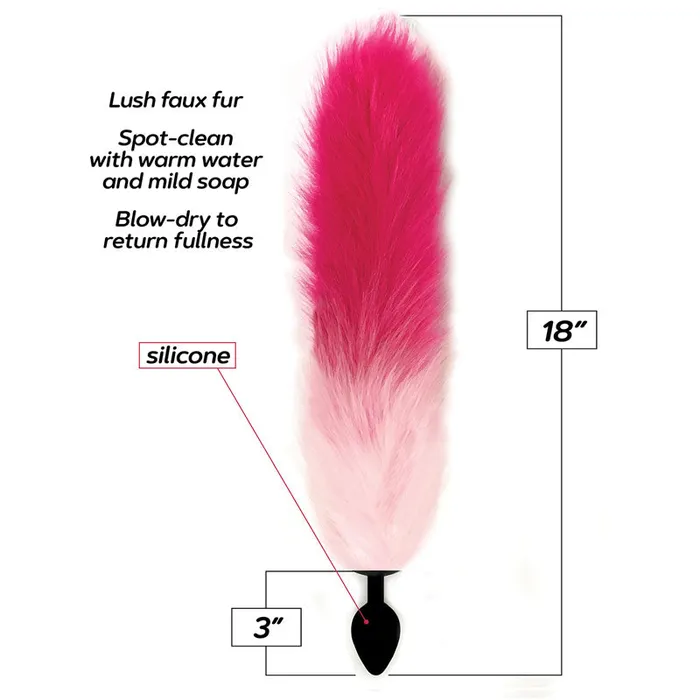 ICON BRANDS FOXY FOX TAIL SILICONE BUTT PLUG Anal ICON BRANDS FOXY FOX TAIL SILICONE BUTT PLUG Anal