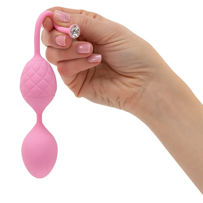 Pillow Talk Pillow Talk FRISKY Luxurious Pleasure Kegel Balls with Swarovski Crystal Pink Female Sex Toys