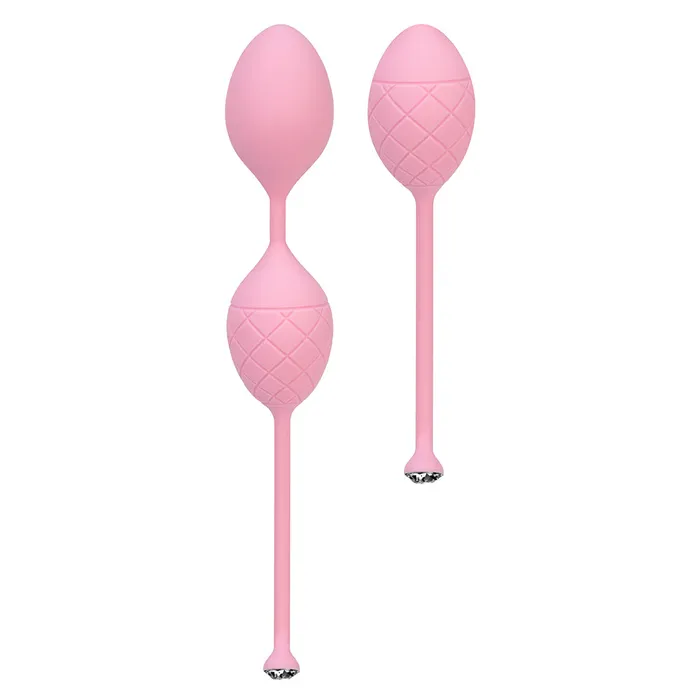 Pillow Talk Pillow Talk FRISKY Luxurious Pleasure Kegel Balls with Swarovski Crystal Pink Female Sex Toys