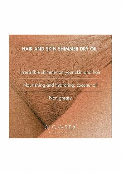 Slow Sex Shimmering Dry Oil for Hair and Skin Bijoux Couples Slow Sex Shimmering Dry Oil for Hair and Skin Bijoux Couples
