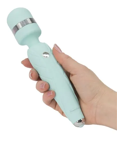 Vibrators Pillow Talk Cheeky Wand Vibrator Teal Pink BMS Factory