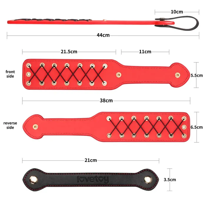 15 Rebellion Reign Rope Paddle LOVETOY Vibrators