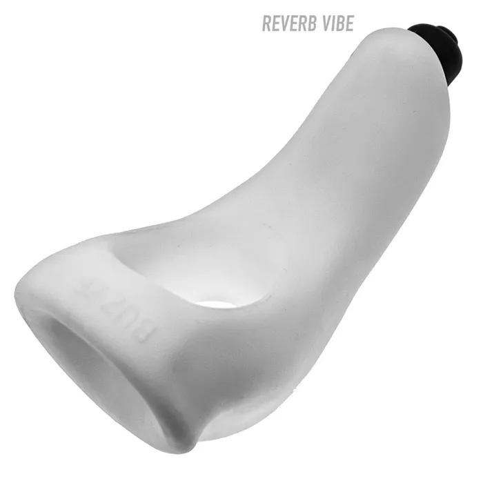 Hnkyjunk Couples Hunkyjunk Buzzfuck Sling with Taint Vibe Vibrating Cock Ring White Ice